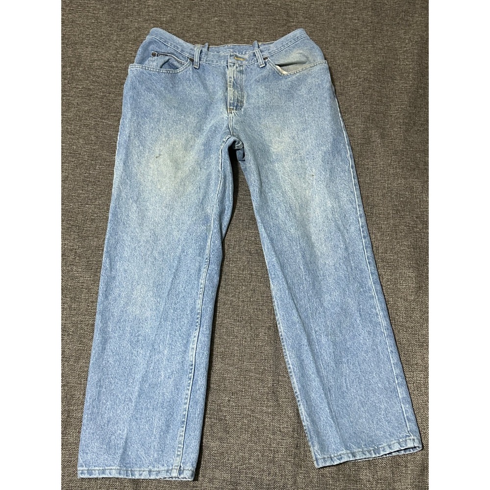 Lee Men's 38x30 Jeans Light Wash Straight Leg Denim